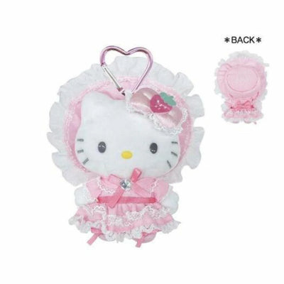 Hello Kitty Lovely Frill Mascot Keychain Lolita (Pink & Black)