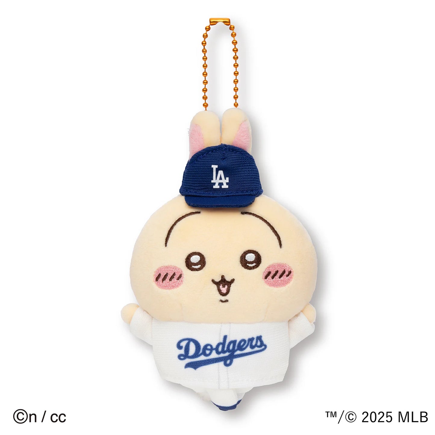 Chiikawa MLB Dodgers Plush Keychain