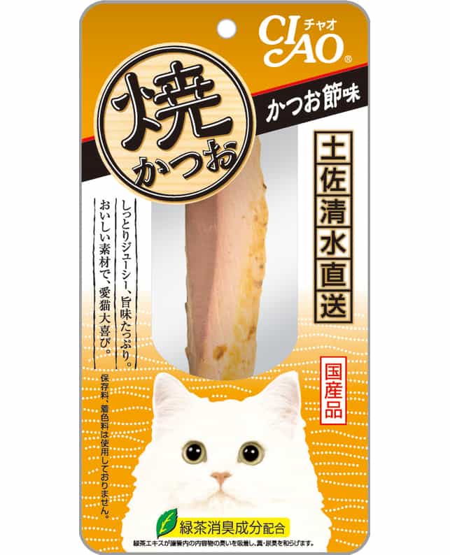 CIAO Inabao 고양이 간식 구운 통 보니토 스틱