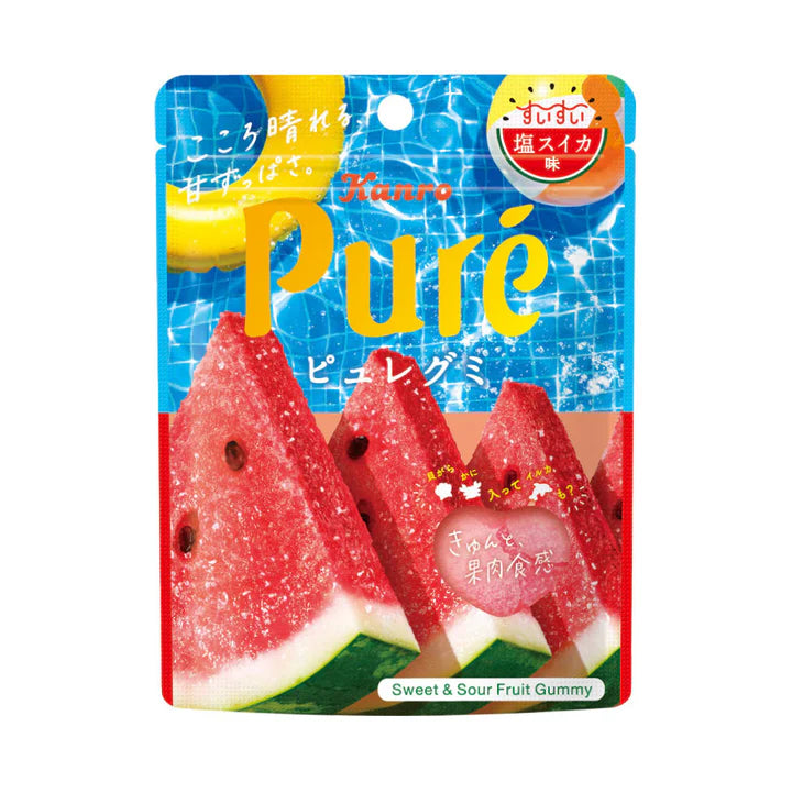 PREORDER Kanro Puré Gummy Candy (Salted Watermelon)