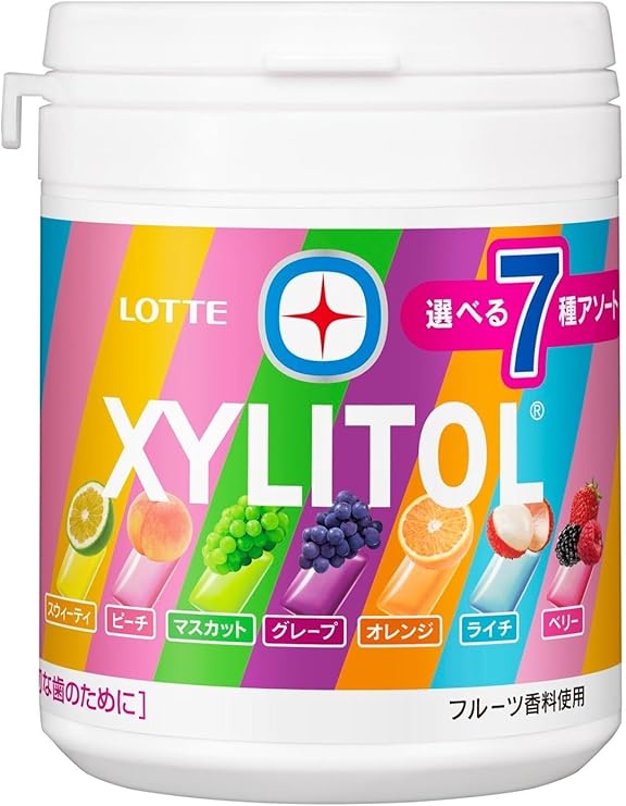 LOTTE Xylitol 7+1 Fruit Flavored Chewing Gum