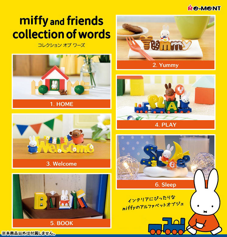 RE-MENT Miffy and Friends Collection of Words (Random 1 of 6)