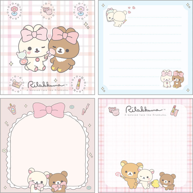 San-X Makeup Rilakkuma Square Memo Pad