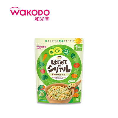 WAKODO 我的第一份麦片 8 种蔬菜泡芙（1 岁以上）40g