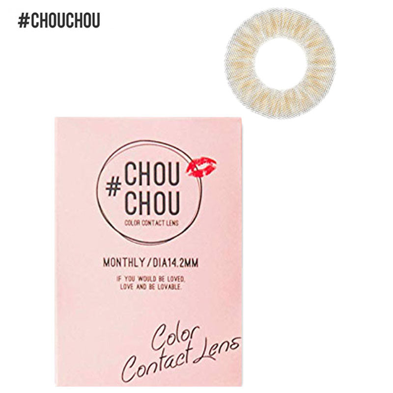 El Dorado #CHOUCHOU Monthly Disposable 14.2 mm Diameter Color Contact Lenses 1 set