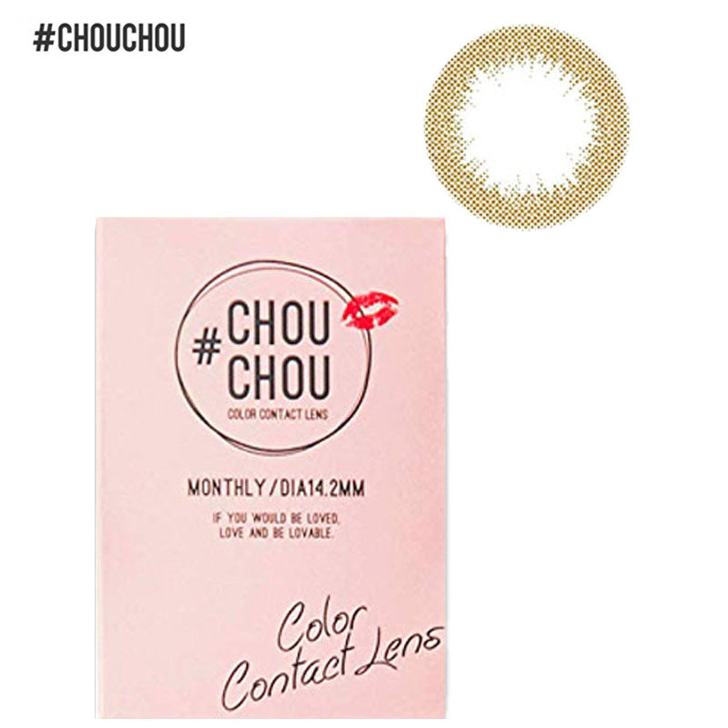 El Dorado #CHOUCHOU Monthly Disposable 14.2 mm Diameter Color Contact Lenses 1 set