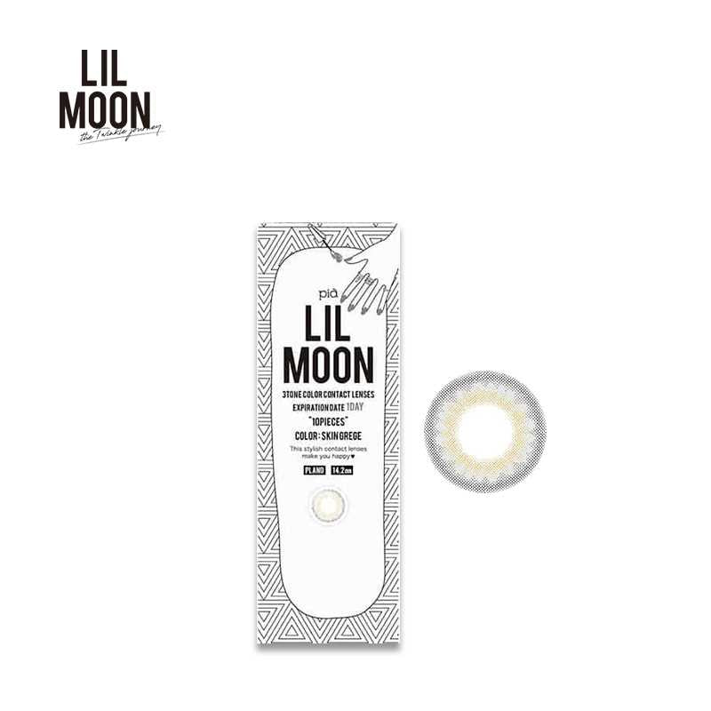 pia LILMOON Daily Disposable Cream Greige 14.4 mm Diameter Color Contact Lenses 10 pcs