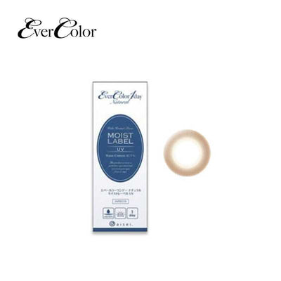 EverColor Daily Disposable Natural MoistLabel UV 14.5mm 직경 컬러 콘택트 렌즈 20개