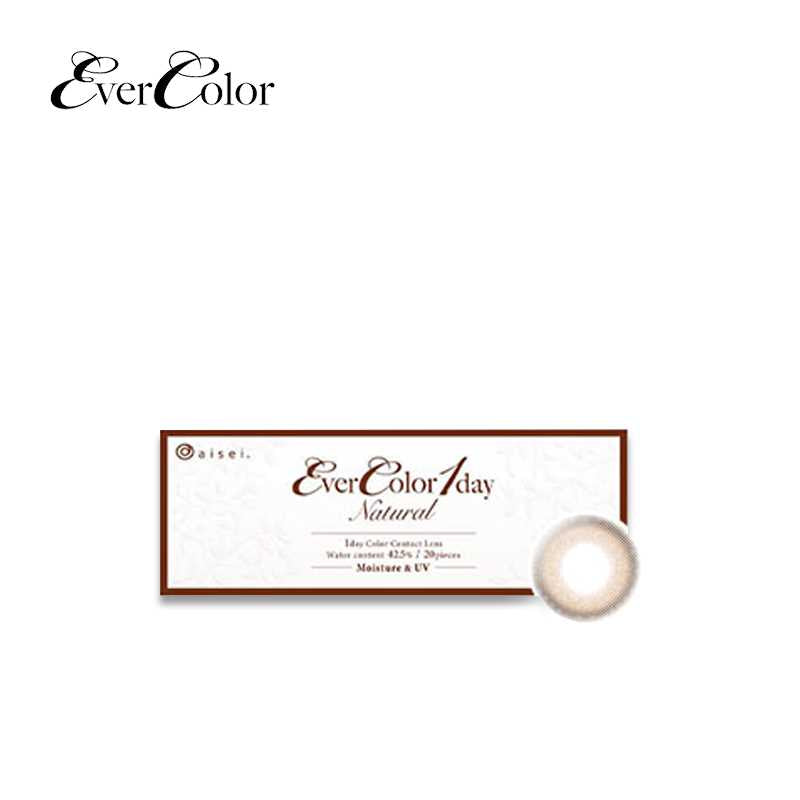 EverColor Natural Daily Disposable 14.5 mm Diameter Color Contact Lenses 20 pcs