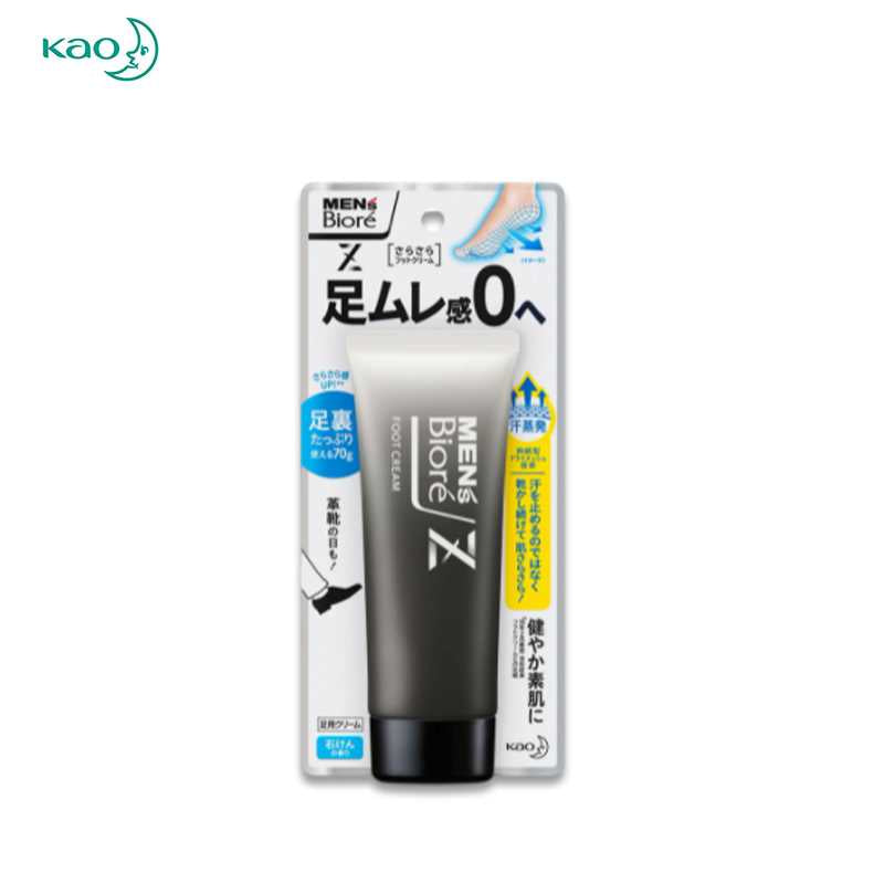 KAO Mens Biore Z Silky Foot Cream (Soap Scent) 70 g