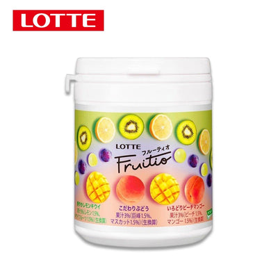 LOTTE Fruitio 口香糖 (柠檬奇异果、葡萄、桃子芒果) 143 克