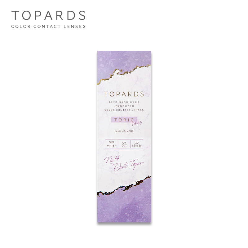 TOPARDS Date Topaz Toric 일일 일회용 컬러 콘택트 렌즈