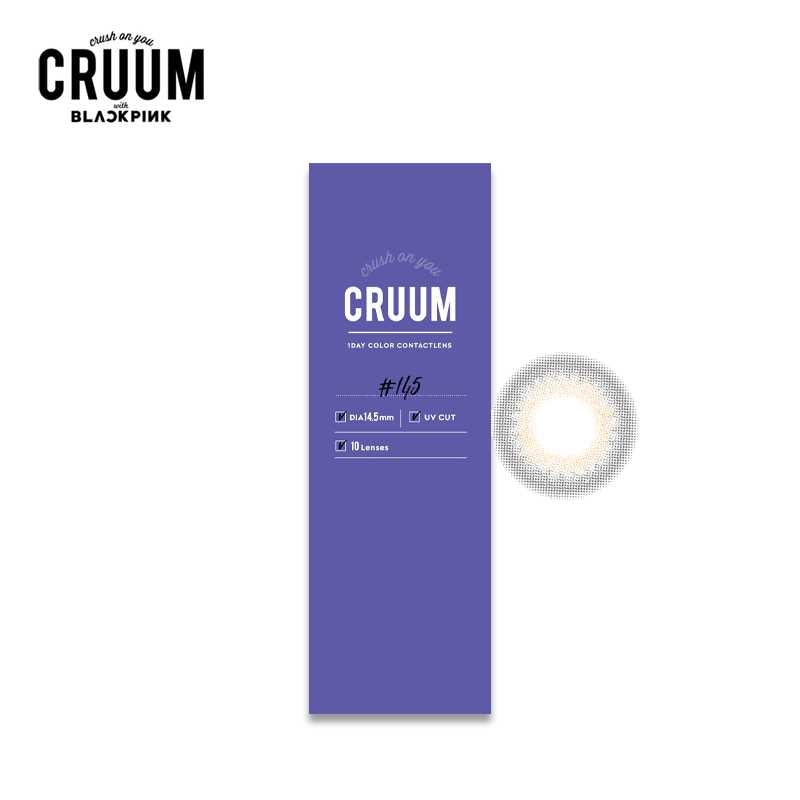 CRUUM Daily Disposable 14.5 mm Diameter Color Contact Lenses 10 sets