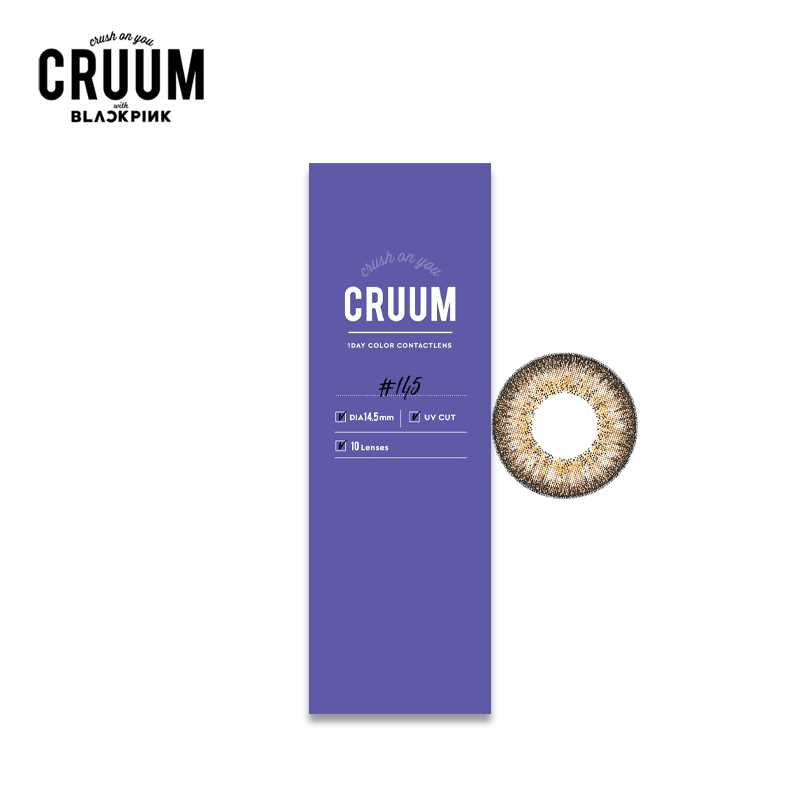 CRUUM Daily Disposable 14.5 mm Diameter Color Contact Lenses 10 sets