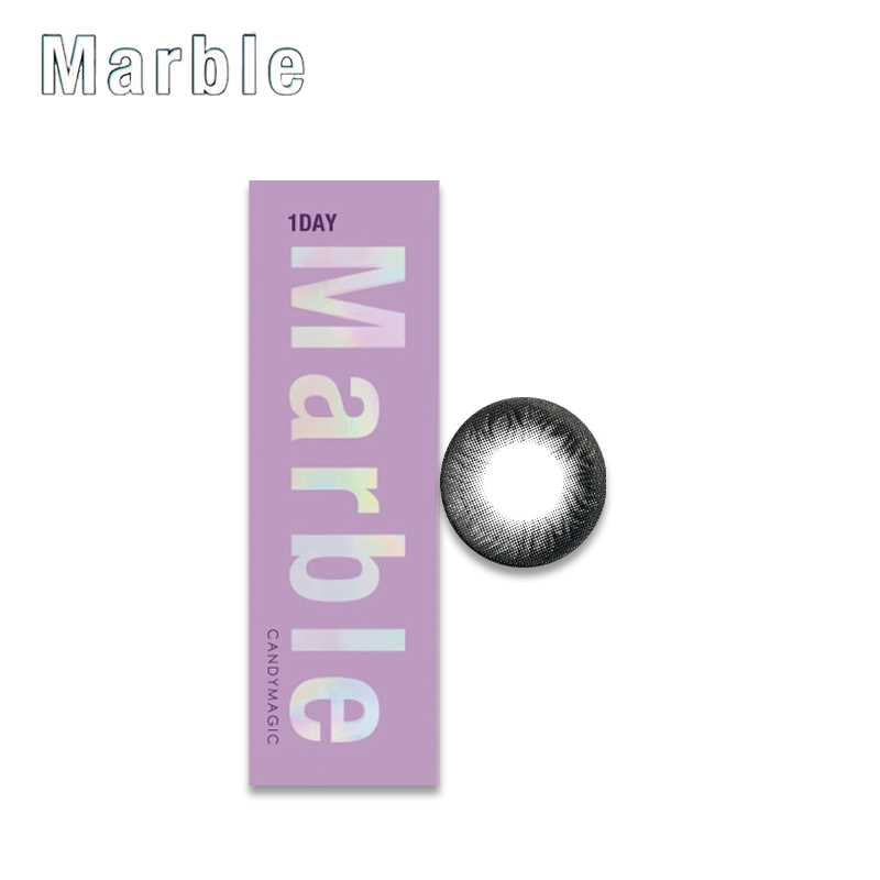 Marble Daily Disposable Natural Black 14.2 mm Diameter Color Contact Lenses 10 sets