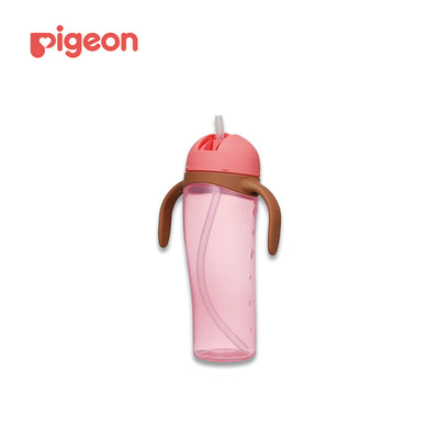 PIGEON Straw Bottle 330 mL (3 Colors, Ages 9 months+)