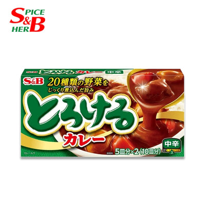 S&amp;B 食品美味咖喱混合物（中/辣）