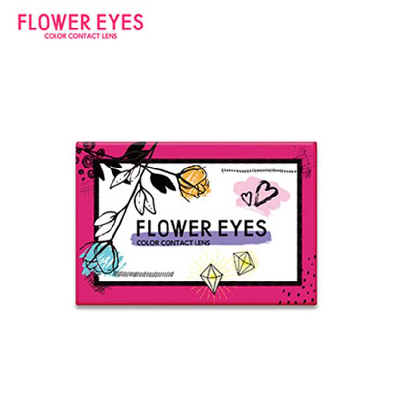 Flower Eyes R Amaryllis Black Monthly Disposable Color Contact Lenses