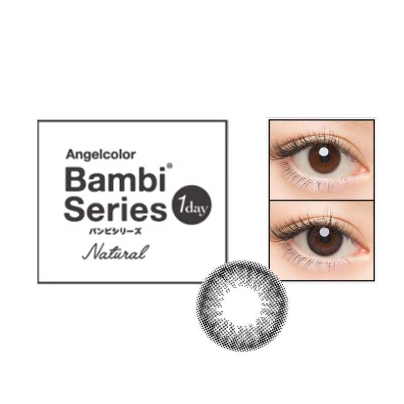 Angelcolor Bambi Natural 1day Natural Black Daily Disposable Color Contact Lenses