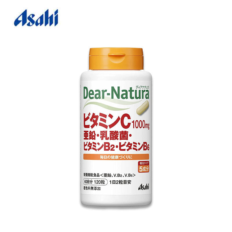 Asahi Dear Natura Supplement (Vitamin C, Zinc, Lactic Acid, Vitamin B2, Vitamin B6)