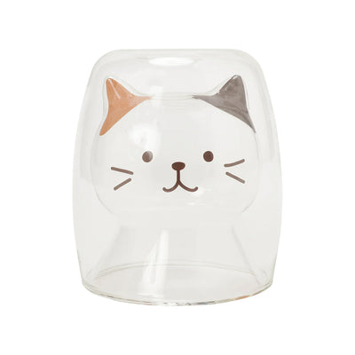 FukuFukuNyanko Heat Resistant Cat Glass 4 Varieties Available