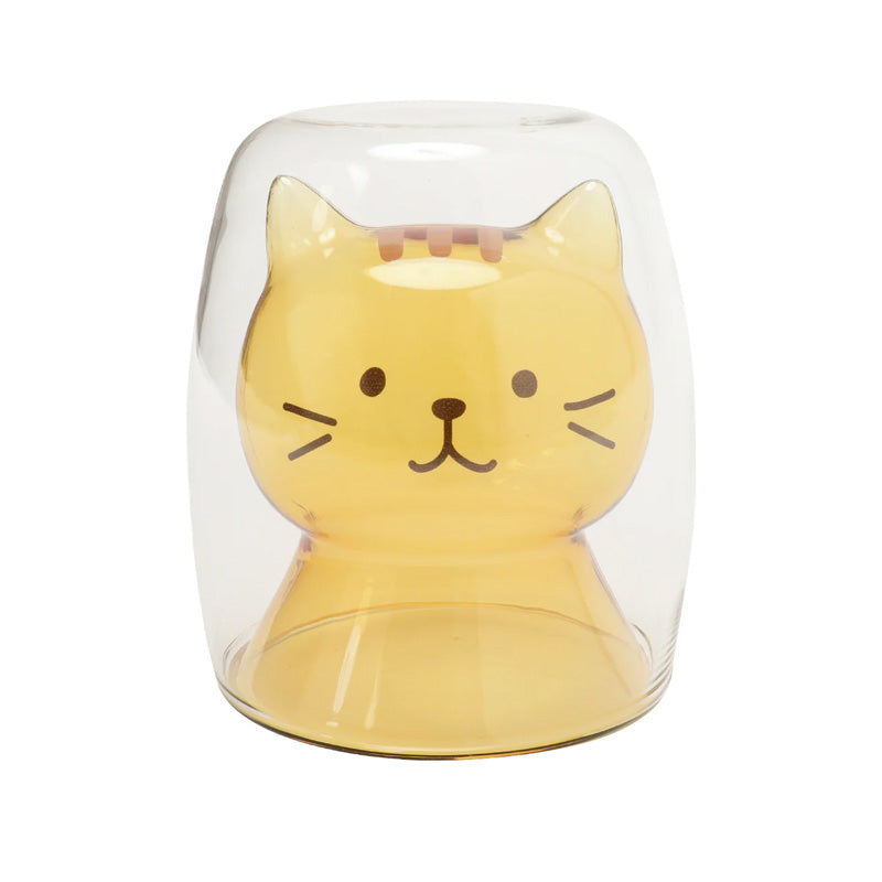 FukuFukuNyanko Heat Resistant Cat Glass 4 Varieties Available