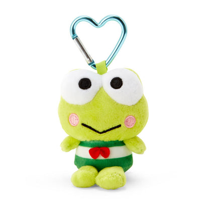 Sanrio Keroppi 毛绒钥匙扣（带心形登山扣）