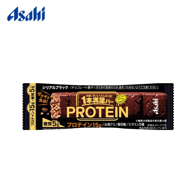 Asahi Ippon Manzoku Protein Black Chocolate Bar