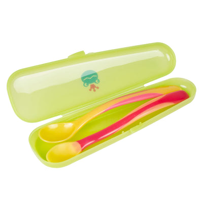 Richell 2 Spoon Feeding Set with Case