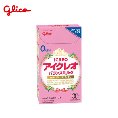 Glico Icreo 平衡奶粉婴儿配方奶粉（条状）12.7 克 x 10 件