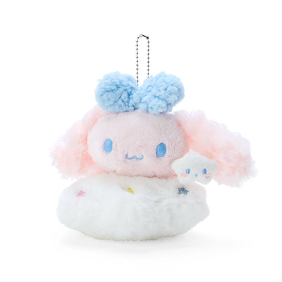 Sanrio Cinnamoroll &amp; Poron 和 Cloud Siblings 吉祥物毛绒钥匙扣