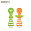 Edison Mama My First Spoon, Orange and Kiwi, Set of 2