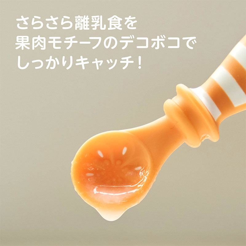 Edison Mama My First Spoon, Orange and Kiwi, Set of 2