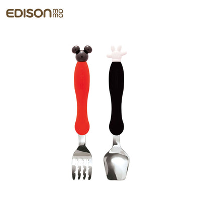 Edison Mama Disney Mickey Mouse Fork and Spoon Set (Ages 18 months+)