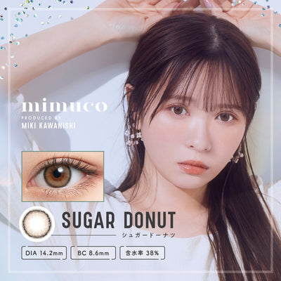 mimuco Daily Disposable 14.2 mm Sugar Donut Color Contact Lenses 10 pcs