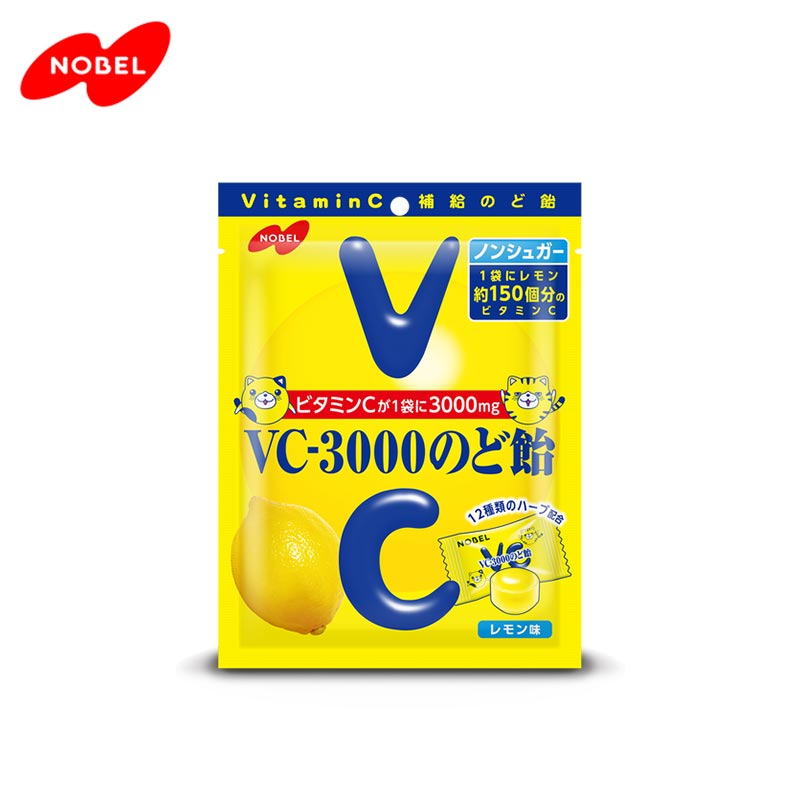 NOBEL VC-3000 喉糖 柠檬味 硬糖 90g