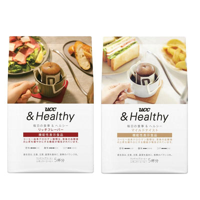 UCC &amp;Healthy Coffee 滴滤咖啡 (口味浓郁/口感柔和)