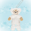 Disney Duffy & Friends White Wintertime Wonders Plush Badge Keychain