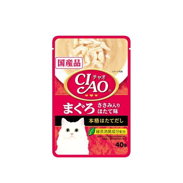 CIAO Inaba Bonito and Scallop Cat Food 40 g