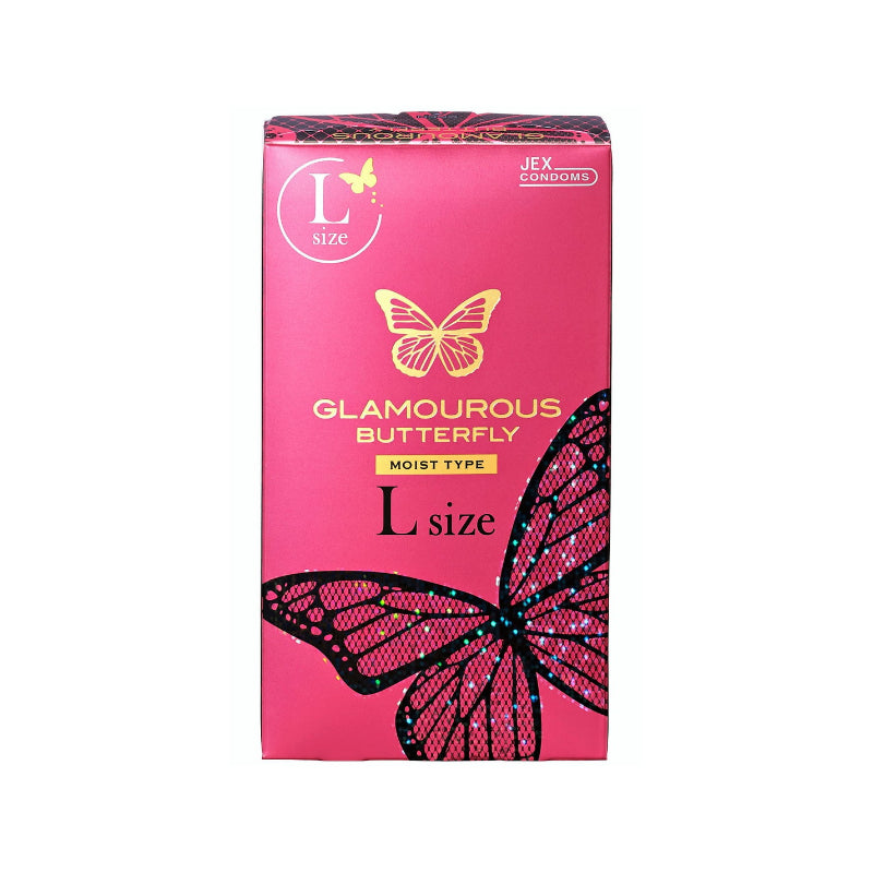 JEX Moist Type Large Sized Glamourous Butterfly Condoms