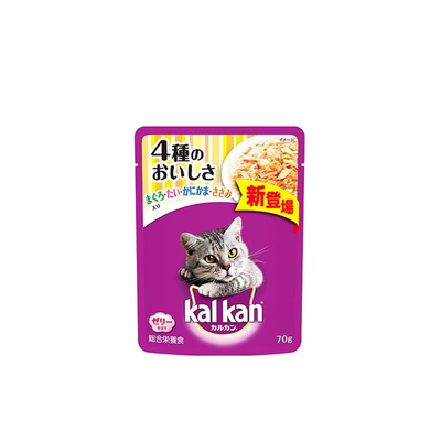 KAL KAN 4-Variety Cat Food (Tuna, Sea Bream, Imitation Crab, Chicken)