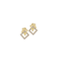 Lupis Twin Square Frame Earrings