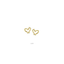 Lupis Mini Wire Heart Earrings (Gold/Silver)
