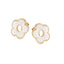 LUPIS White Flower Stud Earrings
