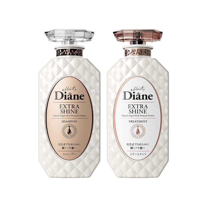 Moist Diane Extra Shine Shampoo and Conditioner Set 450 mL (Each)