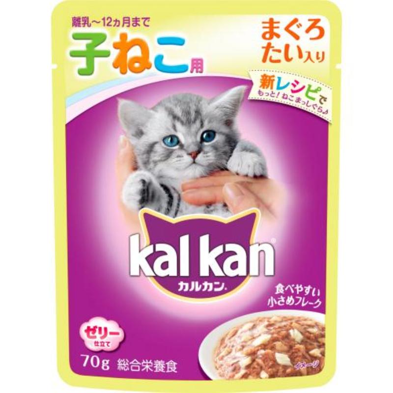 Kal Kan Maguro 和鲷鱼猫粮，适合幼猫（12 个月及以下）