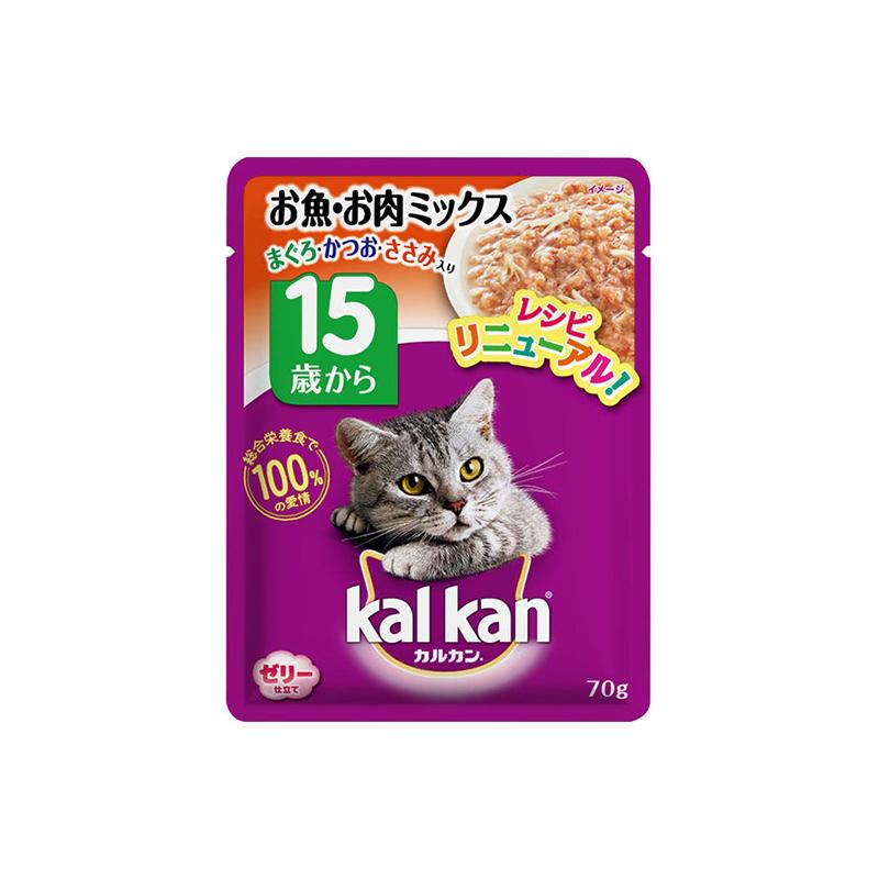 Kal Kan 鱼肉混合猫粮（适合 15 岁以上的猫）