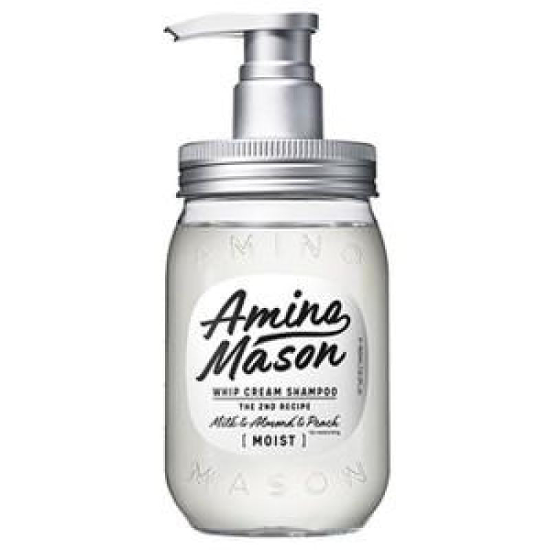 Amino Mason Whip Cream Shampoo (Moist/Milk & Almond & Peach Scent)