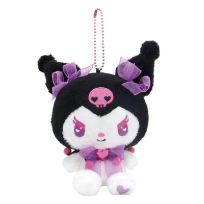 Sanrio Kuromi Twinprism 黑色毛绒钥匙扣