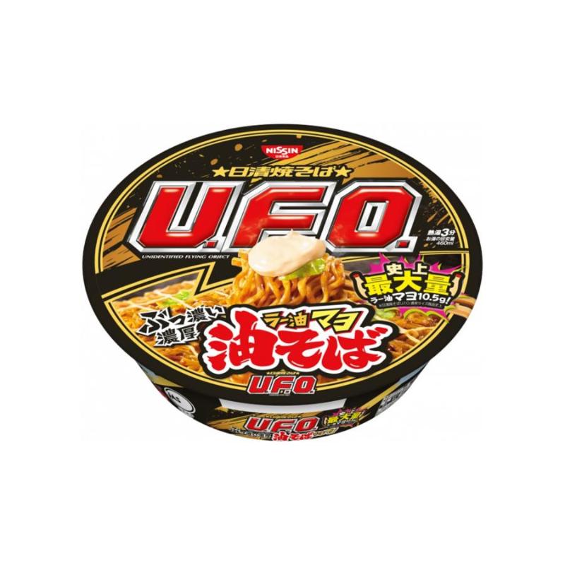 日清炒面 UFO（辣油蛋黄酱油荞麦面）